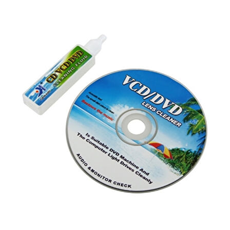 Ayt CD-DVD Temizleme Seti Oto Teyp Cd Lens Temizleyici Kiti Cd Çalar Okuyucu Göz Temizleme