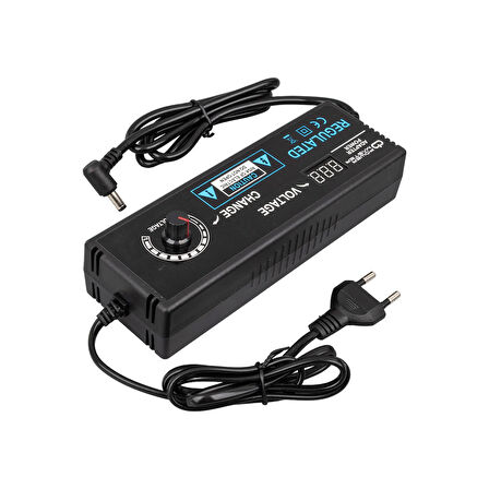 Powermaster Pm-22381 3 Volt 12 Volt 10 Amper Ayarlanabilir Kademeli Adaptör 5.5 2.5 Uçlu 