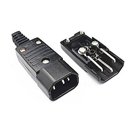 Ayt C15 Power Seyyar Dişi Fiş Pc Monitör Soket Tipli Power Güç Kablosu Ucu