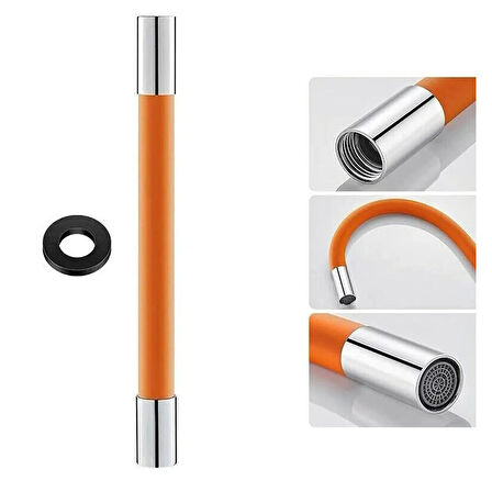 Sunup Esnek Bükülebilir Musluk Batarya Borusu Esnek Musluk Başlığı 20 Cm