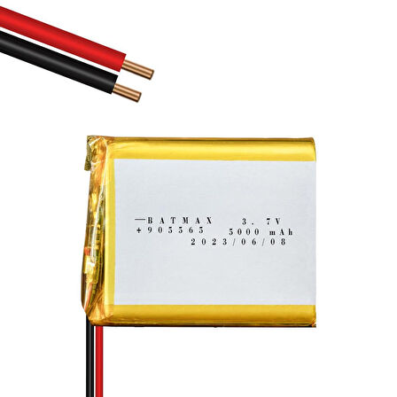 Powermaster 905565 3.7V 5000Mah Lityum Polimer Pil