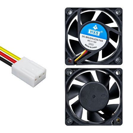 POWERMASTER IC-216 FIRÇASIZ DC FAN 60X60X25MM 12 VOLT 3 PİN