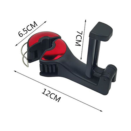 Powermaster PM-20941 Araç Koltuk Arkası Kanca Askılık- Telefon Tutucu (Teleskopik)