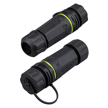 Powermaster RJ45 Dişi Konnektör Su Geçirmez İnternet Soket Girişli Konnektör Ethernet Kablo Ucu