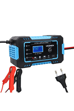Uc-c120501a 12v 6a Mavi Led Göstergeli Akü Şarj Cihazi