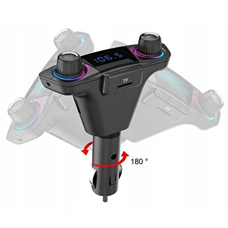 Powermaster PM-22010 Bluetooth - SD Hafıza Kartı - Aux - Flash Bellek FM Transmitter