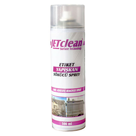 Jetclean 500 Ml Etiket Yapışkan Sökücü Sprey Bant Etiket Sökme Temizleme Spreyi