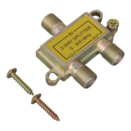Mag S21-02 1/2 Yollu Kablo TV Sinyal Ayırıcı Splitter - 5-900 MHz Frekans Bölücü Çoklayıcı (5 Adet)