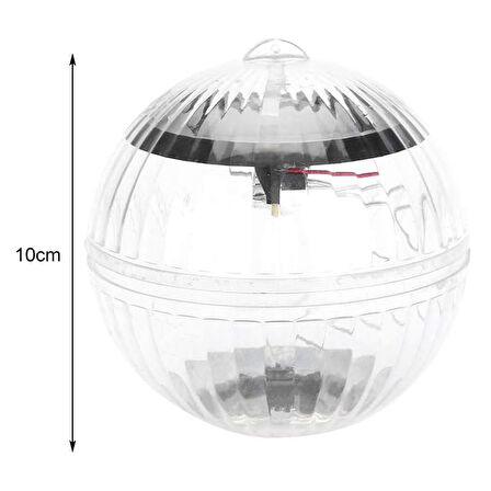 Powermaster PM-25477 Solar Panelli Havuz Topu RGB Led Ambiyans Aydınlatma Su Geçirmez