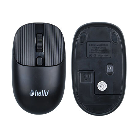 Hello HL-21808 Siyah 1000DPI 2.4Ghz Kablosuz Bluetooth Mouse