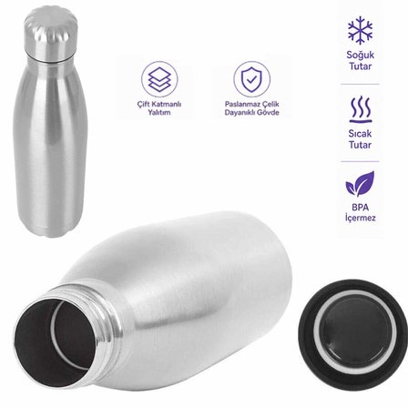 Sunup SN-25712 Şişe Tipi 750 Ml. Paslanmaz Çelik Termos