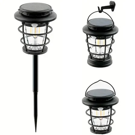 Powermaster HOP-8818 Sensörlü Taşınabilir Şarjlı + Solar Panelli 4 Çalışma Modlu Beyaz-Günışığı Işık Bahçe-Kamp Lambası