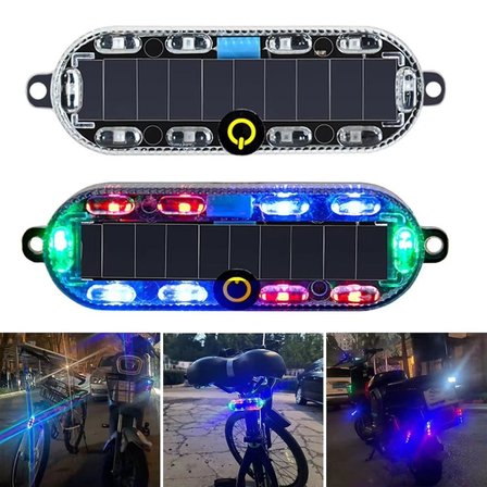 Powermaster PM-25928 Güneş Enerjili Çok Renkli LED Flaşörlü İkaz Lambası Su Geçirmez