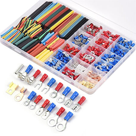 Powermaster PM-25983 Muhtelif Ölçülerde Kablo Pabuç Daralan Makaron 678 Parça
