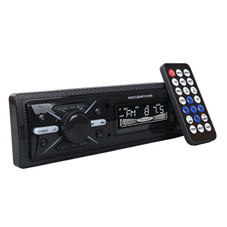 Ayt Carstar CS-960 Çift Usb Sd Hafıza Kartı Fm Radyo Aux Bluetooth Araç Teyibi Kumandalı Oto Teyp 4X60 Watt Dijital