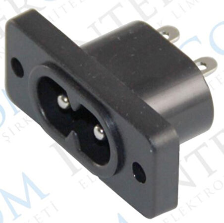AC TEYP SOKETİ ŞASE C8 AC-006 (IC-212-2) (10 Adet) 