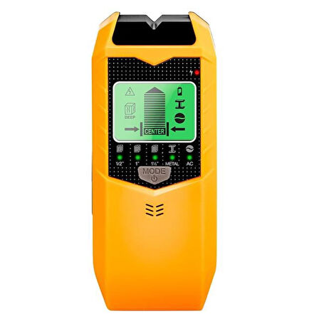 Powermaster PM-26593 Profesyonel 5İn1 Lcd Ekranlı Çok Fonksiyonlu Saplama Bulucu Duvar Dedektörü