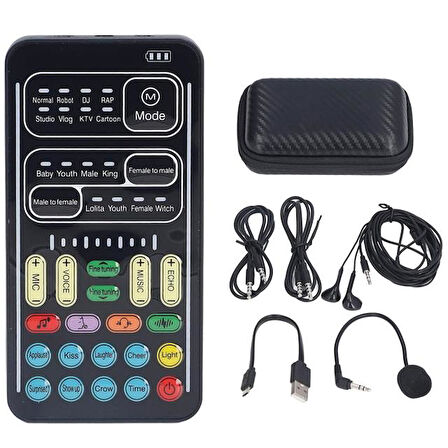 Powermaster PM-26645 Taşınabilir Konuşurken Ses Değiştirici Cihaz Ses Efekti Mikrofon