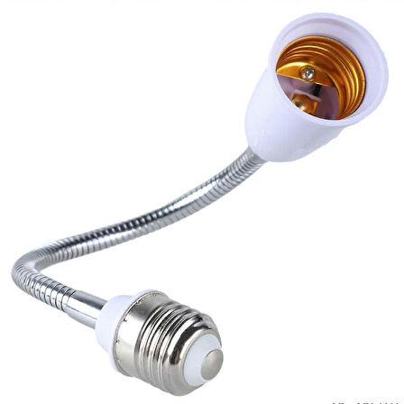 Powermaster PM-26714 Esnek E27 Lamba Tutucu Duy Lamba Ampul Uzatıcı 19.5 Cm
