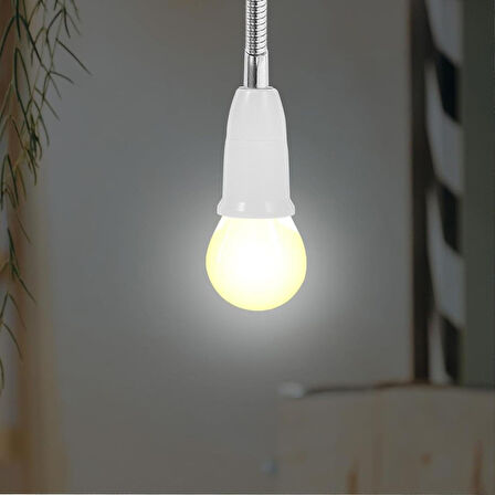 Powermaster PM-26714 Esnek E27 Lamba Tutucu Duy Lamba Ampul Uzatıcı 19.5 Cm