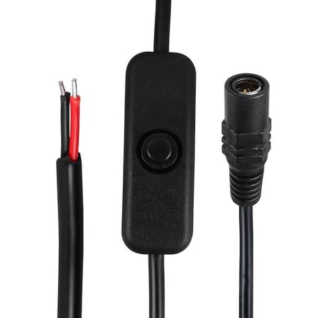 Powermaster PM-26710 Anahtarlı  5.5*2.5 Mm Uç DC Kablo 30 Cm