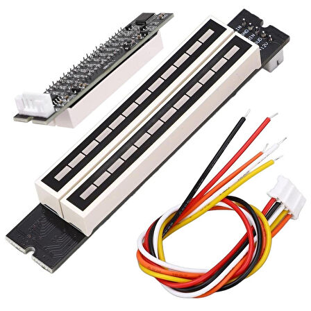 Ayt Powermaster PM-26793 Amplifikatör 12 Bit Led Müzik Seviyesi Gösterge Modülü Turuncu Kırmızı DC 12 Volt