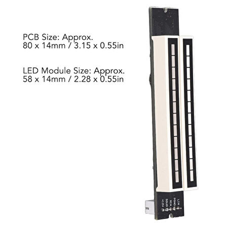 Ayt Powermaster PM-26793 Amplifikatör 12 Bit Led Müzik Seviyesi Gösterge Modülü Turuncu Kırmızı DC 12 Volt