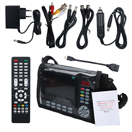 Ayt Magbox MG-258S-T 4.3 İnç Full Hd Lcd Ekranlı Görüntülü Uydu Yön Bulucu Uzaktan Kumandalı Uydu Ayarlama Cihazı