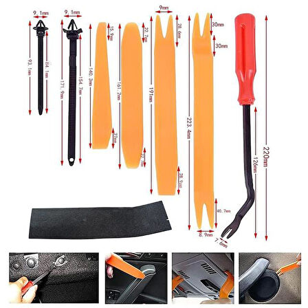 Powermaster PM-26823 Oto Tampon Tutucu Klipsi Plastik Bağlantı Ekipmanları 696'Lı Set