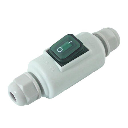 Powermaster PM-26936 Su Geçirmez Beyaz Kablo Switch 4 Pin