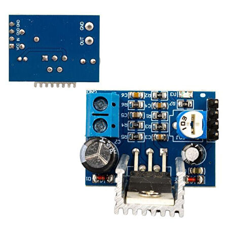 Weko TDA2030A Ses Yükseltici Power Supply Modülü 6-12V - Dimmer Ayarlı Kompakt Amfi - Anfi