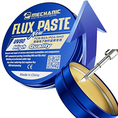 Powermaster UV80 80 Gram Lehim Flux Pastası PCB-BGA-PGA-SMD
