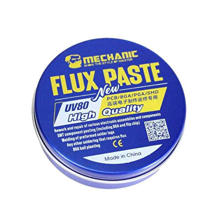 Powermaster UV80 80 Gram Lehim Flux Pastası PCB-BGA-PGA-SMD