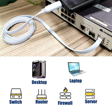 Ayt Powermaster PM-25874 USB FT232RL Chip to RJ45 Ethernet Kablo 1.5 Metre İnternet Girişli Usb Çıkışlı Kablo