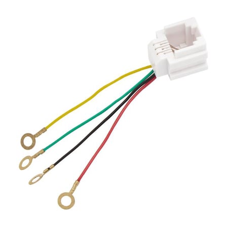 RJ11 Soket 623K Jack 6P4C Telefon DSL Konnektörü 150 Mm (5 Adet)