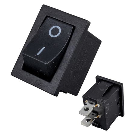 IC-124 Mini Işıksız Yaylı 2P On-Off Anahtar (5 Adet)
