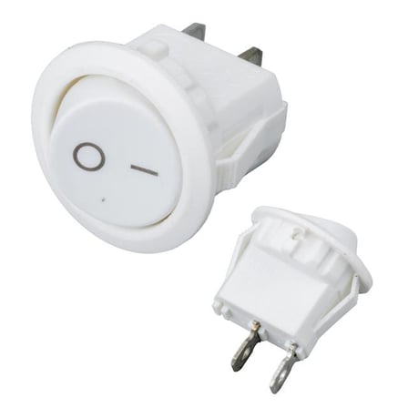 IC-133A Yuvarlak Işıksız On-Off Anahtar 2P (5 Adet)