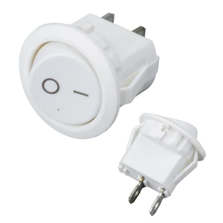 IC-133A Yuvarlak Işıksız On-Off Anahtar 2P (5 Adet)