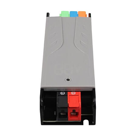 Powermaster PM-26842 12/24/36/48 Volt 3 Amper 60 Watt Metal Kasa Kademeli Adaptör Voltaj Göstergeli 128X42x27mm