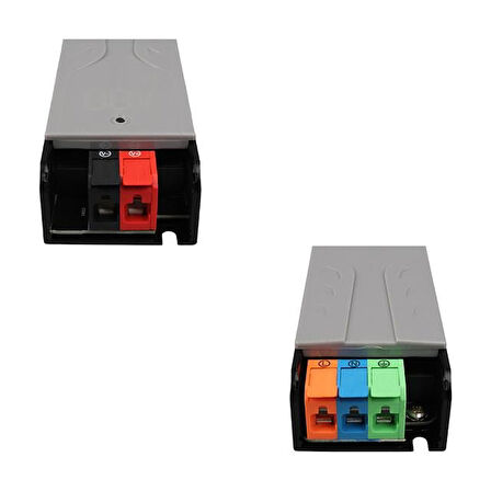 Powermaster PM-26842 12/24/36/48 Volt 3 Amper 60 Watt Metal Kasa Kademeli Adaptör Voltaj Göstergeli 128X42x27mm