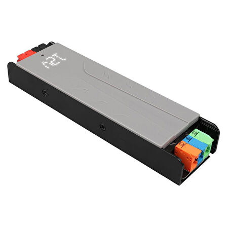 Ayt Powermaster PM-26844 12-24-36-48 Volt 8.4 Amper 200 Watt Metal Kasa Kademeli Adaptör Voltaj Göstergeli 189X51x27mm