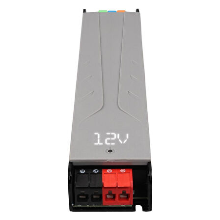 Ayt Powermaster PM-26846 12-24-36-48 Volt 11 Amper 400 Watt Metal Kasa Kademeli Adaptör Voltaj Göstergeli 238X51x30mm