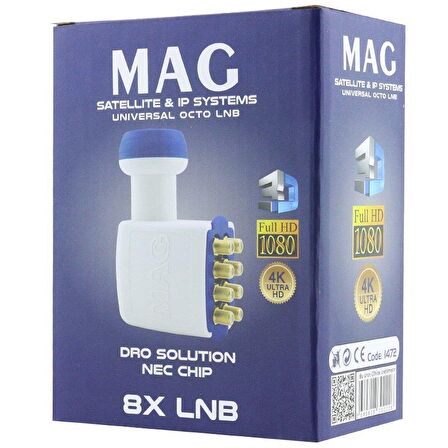 MAG Octo 8 Çıkışlı Full HD Sekizli LNB - Kargo Ücretsiz