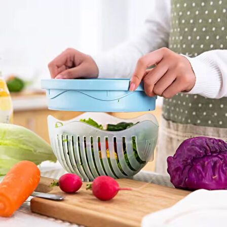 Ayt Sunup SN-27136 Pratik Meyve Sebze Salata Dilimleyici Kesici Çok Amaçlı Meyve Sebze Süzgeç