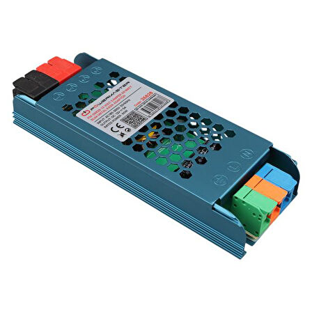 Powermaster PM-26828 12 Volt 5 Amper 60 Watt Slim Metal Kasa Adaptör 140X50x23mm