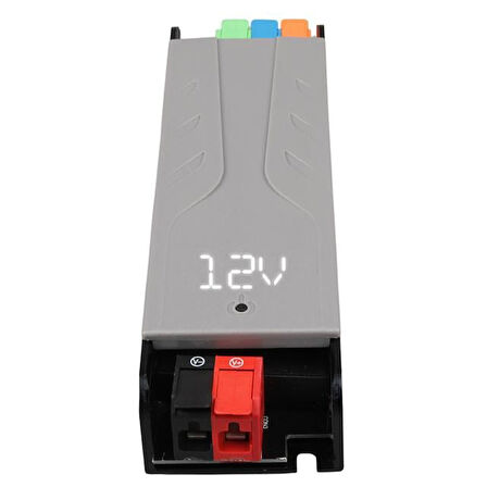 Powermaster PM-26843 12/24/36/48 Volt 4 Amper 100 Watt Metal Kasa Kademeli Adaptör Voltaj Göstergeli 148X43x27mm