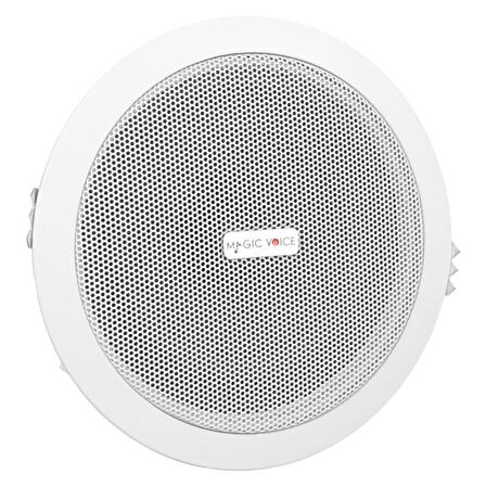 Magicvoice TPI-350 5.25" (13.5 CM) Hat Trafolu Alçıpan/Asma Tavan Tipi Hoparlör (6W RMS - MP3 USB Uyumlu) - Beyaz