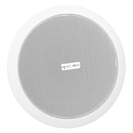 Magicvoice TPI-351 6" (16 CM) Hat Trafolu Alçıpan/Asma Tavan Tipi Hoparlör (6W RMS - MP3 USB Uyumlu) - Beyaz
