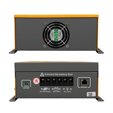 Sunsolar MPK60 MPPT Solar Şarj Kontrol Cihazı 60A 12V 24V 36V 48V Otomatik 250V Maksimum PV LCD Ekranlı RS485 Portlu