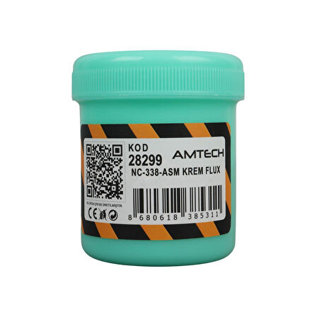 Amtech NC-338-ASM 100G Lehim Havya Kremi Flux No Clean Halojensiz Profesyonel BGA/SMD Lehimleme